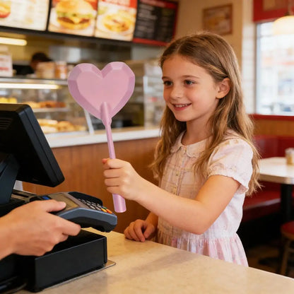Magic Wand Tap to Pay Card Holder for Contactless Credit Cards Fun Star Shaped Payment Wand with 14 Inch Handle for Checkout