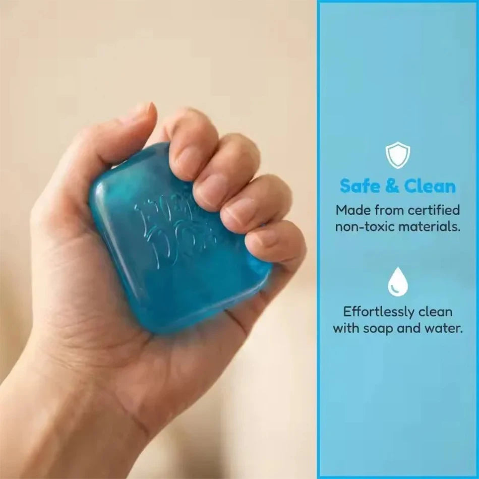 Schylling Needoh Nice Cube Sensory Squeeze Toy with Super Solid Squish Stress Relief Anxiety Sensory Tool - 2.25" Cube