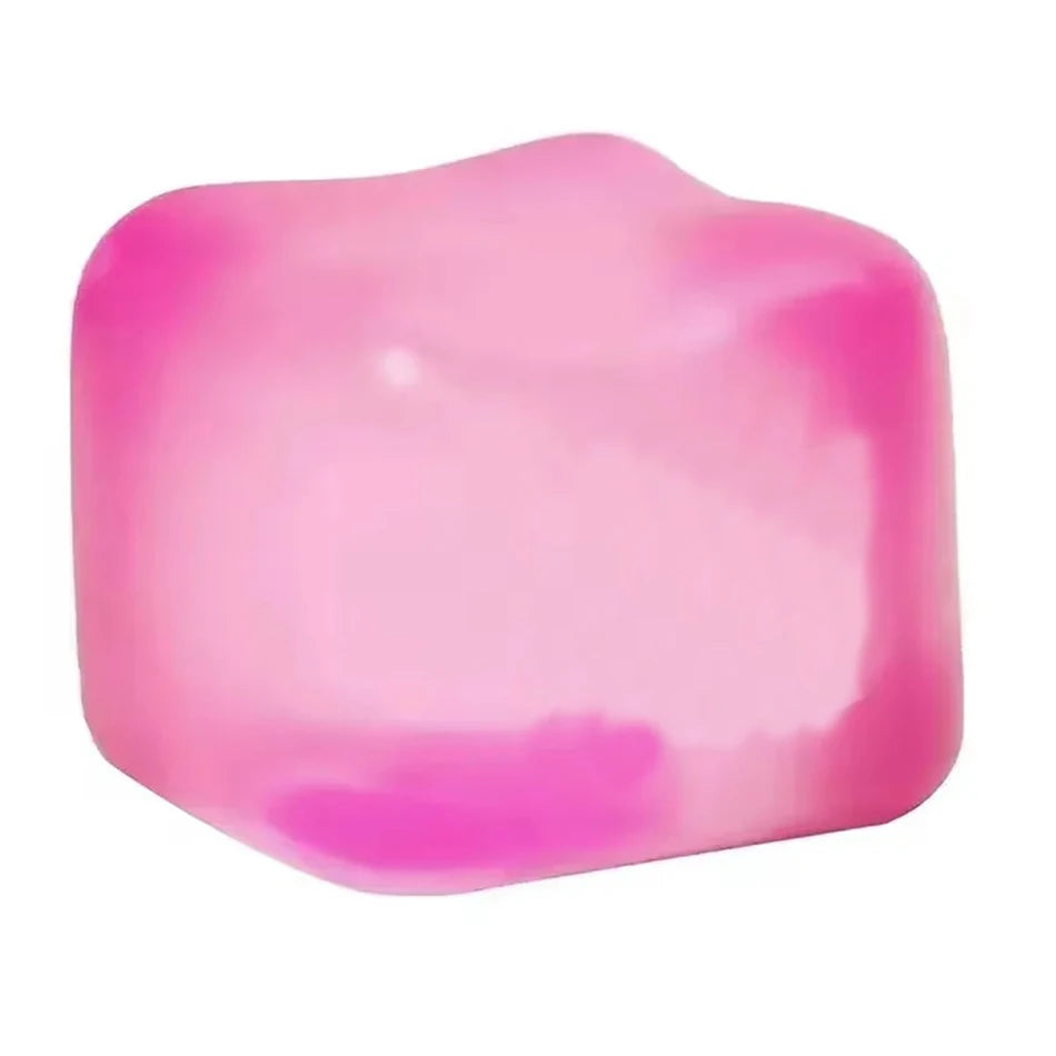 Schylling Needoh Nice Cube Sensory Squeeze Toy with Super Solid Squish Stress Relief Anxiety Sensory Tool - 2.25" Cube